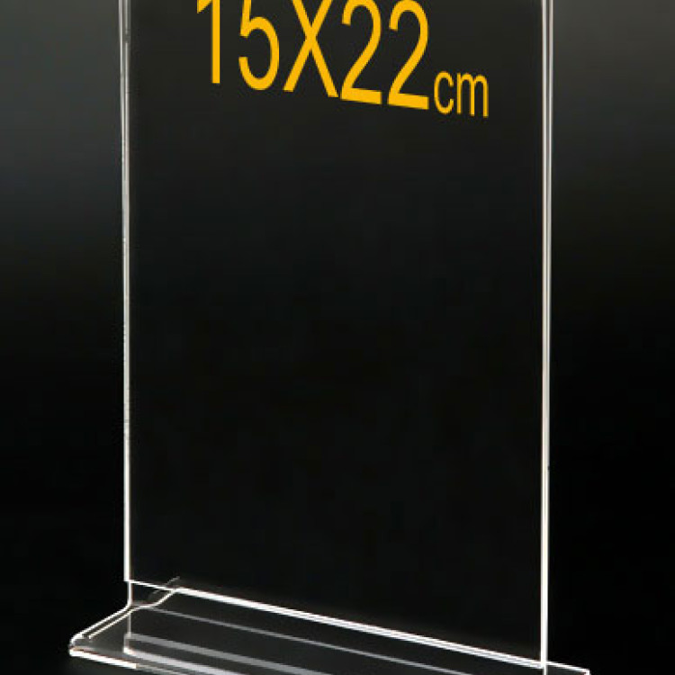Menu Holder Plexiglass  Επιτραπέζιο 15X22  εκ.
