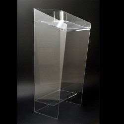 Αναλόγιο ομιλιών Plexiglass κολλητό (Fix) 58x50x132cm