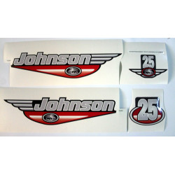 Αυτοκόλλητα Μάρκας Εξωλέμβιου Κινητήρα JOHNSON 25(set)