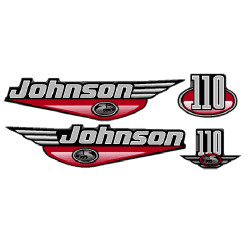 Αυτοκόλλητα Μάρκας Εξωλέμβιου Κινητήρα JOHNSON 110 (set)