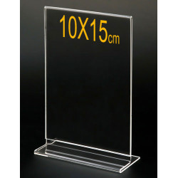 Menu Holder Plexiglass  Επιτραπέζιο 10X15 εκ.