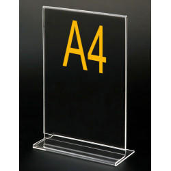 Menu Holder Plexiglass  Επιτραπέζιο A4